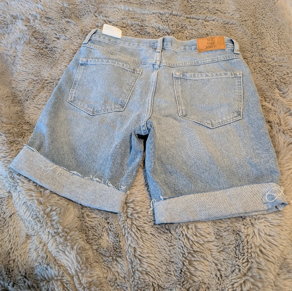 Free People We The Free Ghost Town Long Shorts In Bodie Blue Size 28 Mid rise